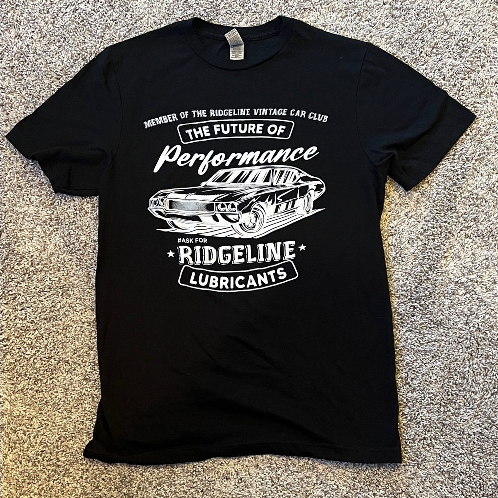Gildan Black Car Graphic Tee